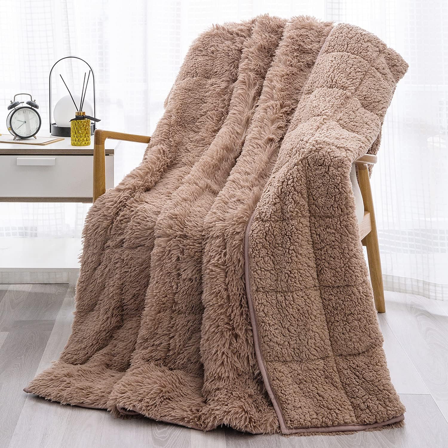 Gravitas Haven Luxury Faux Fur Weighted Blanket 