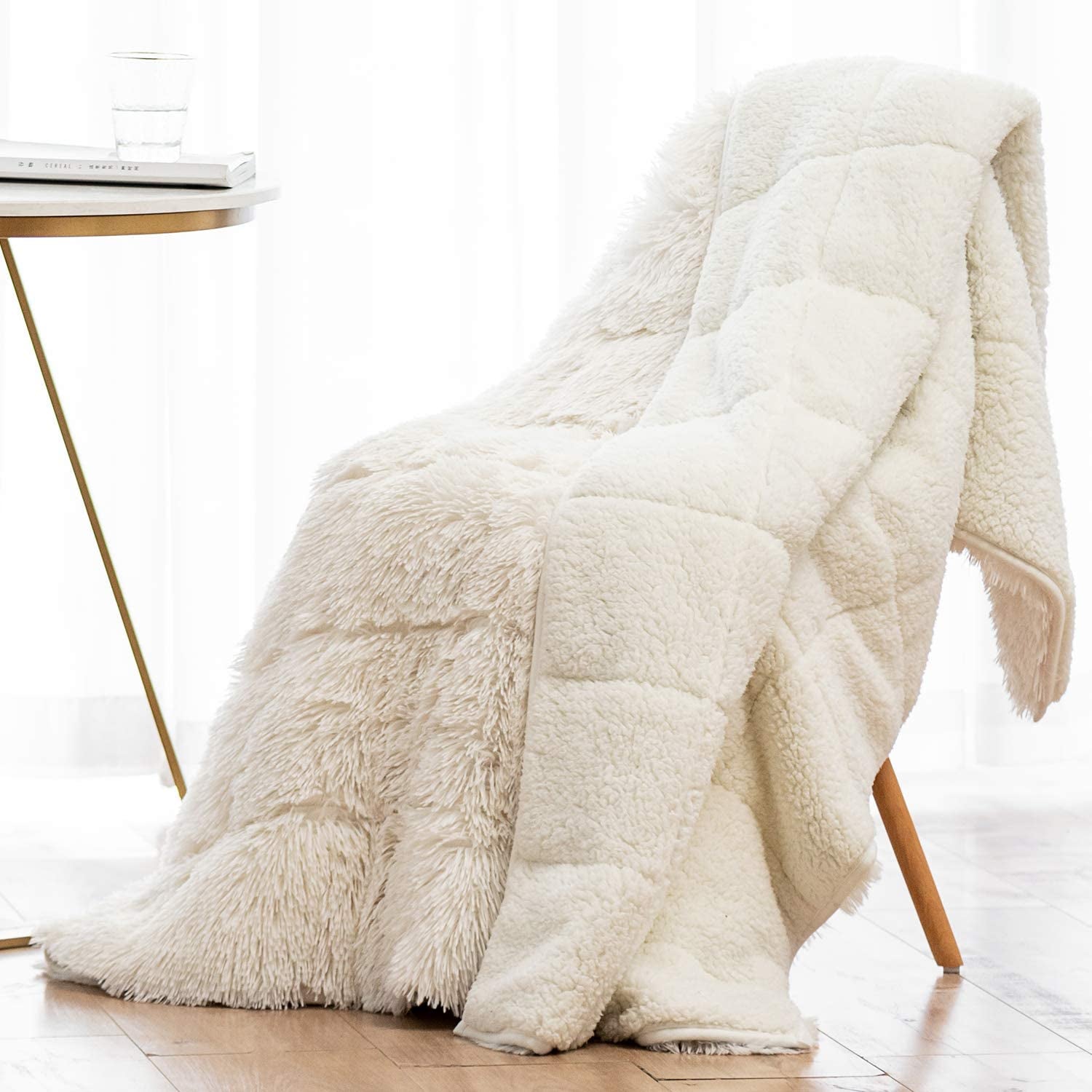 Gravitas Haven Luxury Faux Fur Weighted Blanket 